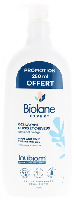 Biolane Expert Body and Hair Wash 500 ml + 250 ml Free