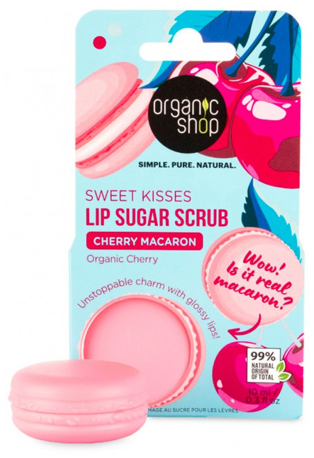 Organic Shop Sugar Scrub Cherry Lips 10 ml