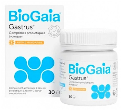 BioGaia Gastrus Probiotic Chewable Tablets 30 Tablets
