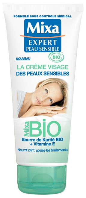 Mixa Organic Face Cream for Sensitive Skin 100 ml