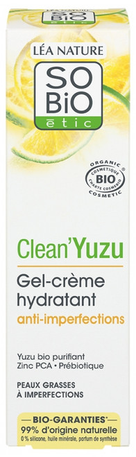 Léa Nature SO BIO étic Clean'Yuzu Anti-Imperfection Moisturizing Gel-Cream Organic 40 ml