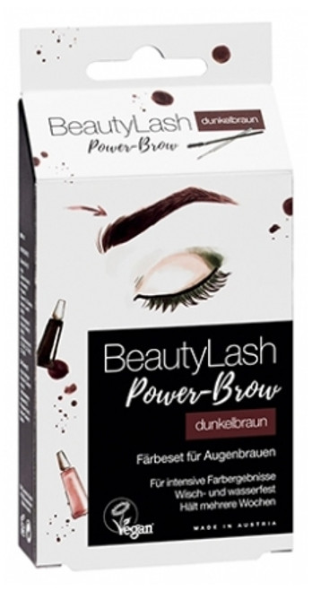BeautyLash Power-Brow Dark Brown Vegan Eyebrow Tinting Kit