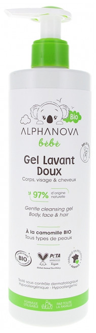 Alphanova Baby Gentle Wash Gel Organic 400 ml