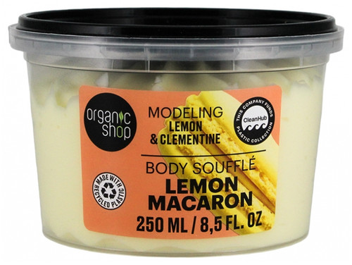Organic Shop Body Soufflé Crème Corps Modelante Macaron Citron 250 ml