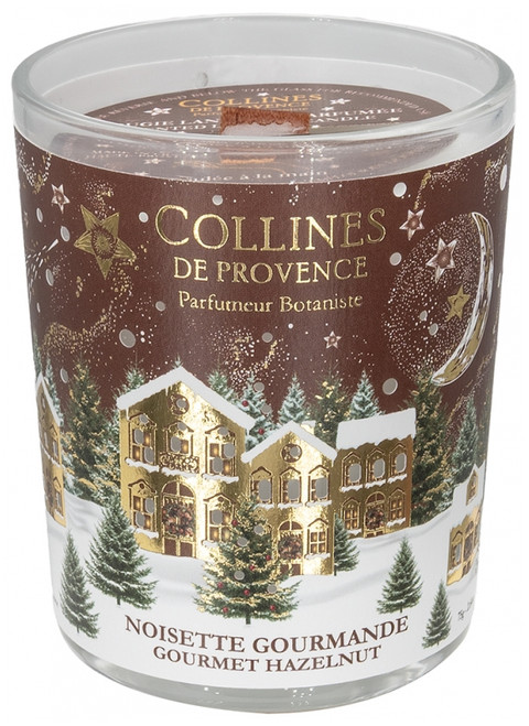 Collines de Provence Christmas Candle 75 g - Scent: Noisette Gourmande