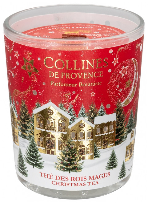 Collines de Provence Christmas Candle 75 g - Scent: Three Kings Tea
