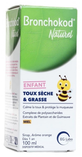 Bronchokod Naturel Enfant Sirop Toux Sèche & Grasse 100 ml Bronchokod Naturel Enfant Sirop Toux Sèche & Grasse 100 ml