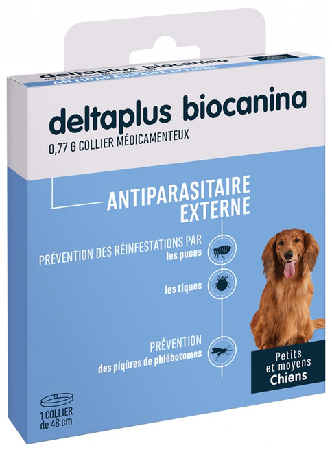 Biocanina Deltaplus External Pest Collar Small and Medium Dogs