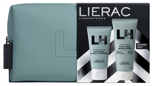 Lierac Homme Energizing Moisturizing Gel 50 ml + Integral Shower Gel 200 ml and its Kit Offered