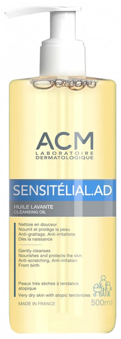 Laboratoire ACM Sensitélial AD Huile Lavante 500 ml