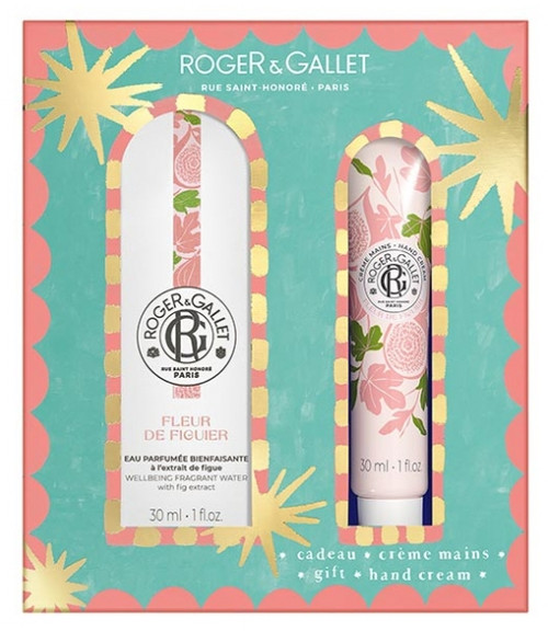 Roger & Gallet Fleur de Figuier Eau Parfumée Bienfaisante 30 ml + Crème Mains 30 ml Offert