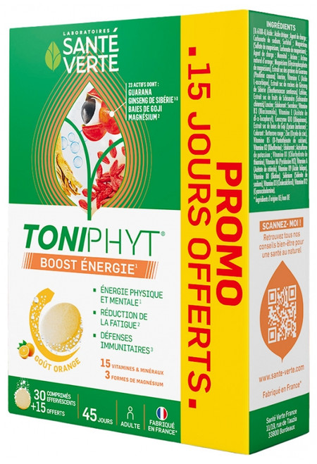 Santé Verte Toniphyt Boost Energy 45 Tablets