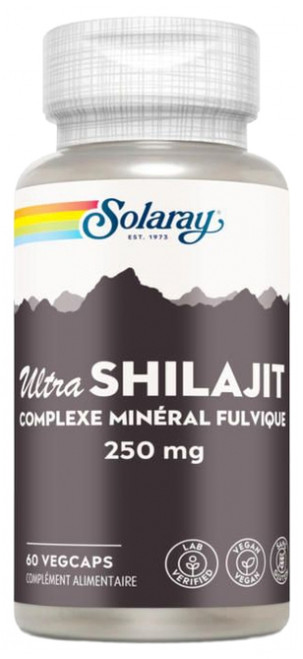 Solaray Ultra Shilajit 250 mg 60 Vegecaps