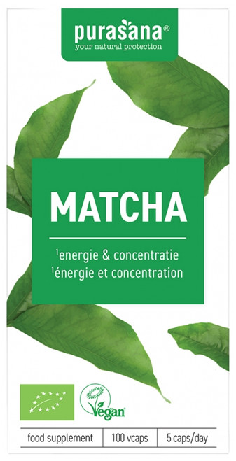 Purasana Matcha Organic 100 Capsules