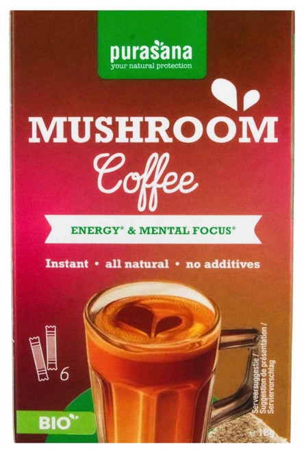 Purasana Mushroom Coffee Bio 6 Sticks