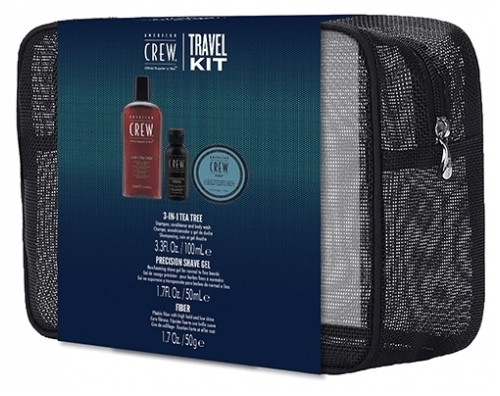 American CrewCoffret Voyage Cheveux & Corps Homme Travel Kit American Crew