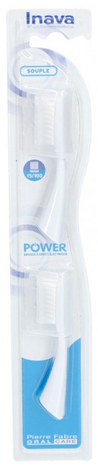Inava Power 2 Soft Replacement Brush Heads - Colour: White