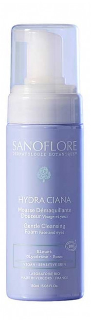 Sanoflore Hydra Ciana Mousse Démaquillante Douceur Bio 150 ml