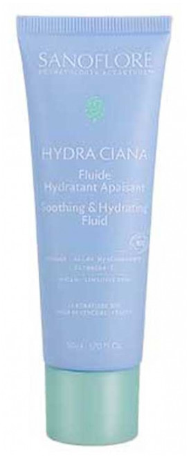 Sanoflore Hydra Ciana Soothing Moisturizing Fluid Organic 50 ml