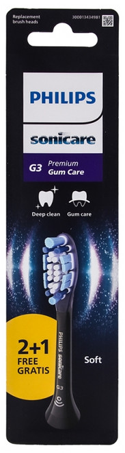 Philips Sonicare G3 Premium Gum Care HX9054 4 Toothbrush Heads - Colour: Black