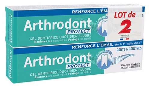 Arthrodont Protect + Fluoride Toothpaste Daily Gel 2 x 75 ml Pack