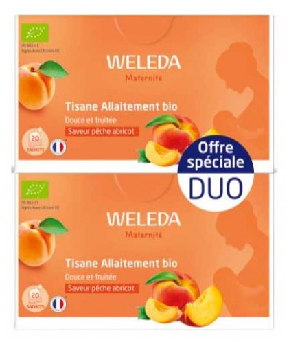 Weleda Organic Peach Apricot Nursing Herbal Tea 2 x 20 Sachets