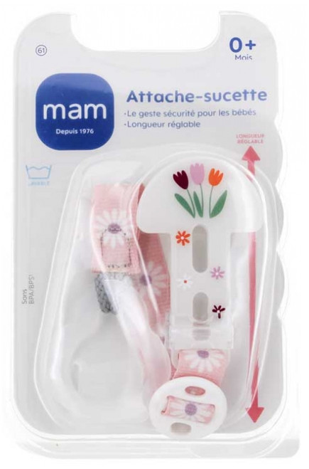 MAM Universal Dummy Clip All Ages - Model: Flowers