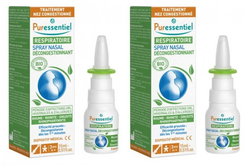 Puressentiel Respiratory Decongestant Nasal Spray 2 x 15ml