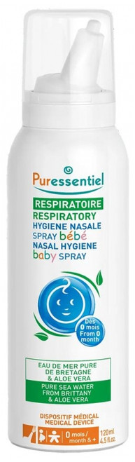 Puressentiel Respiratory Baby Nasal Hygiene Spray With Aloe Vera 120ml