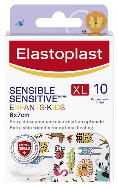 Elastoplast Sensitive Children 10 Dressings XL