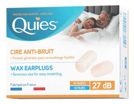 Quies Anti-Noise Wax Hearing Protection 10 Pairs