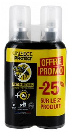 Insect Protect Anti-Mosquito Tropical Skin Lotion Pack of 2 x 75 ml