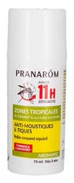 Pranarôm Aromapic Body Roller Anti-Mosquito & Tick Tropical Zones 75 ml