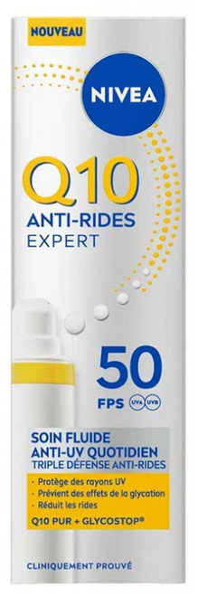 Nivea Q10 Anti-Wrinkle Expert Daily Anti-UV Fluid Care SPF50 40 ml