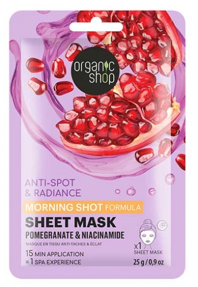 Organic Shop Morning Shot Anti-Spot & Radiance Fabric Mask