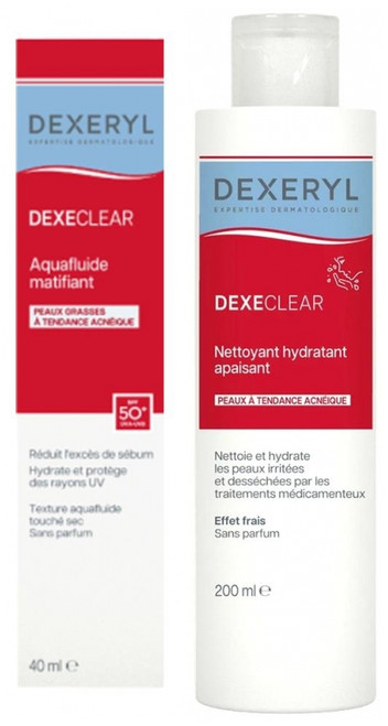 Dexeryl Dexeclear Combination to Oily Skin Routine