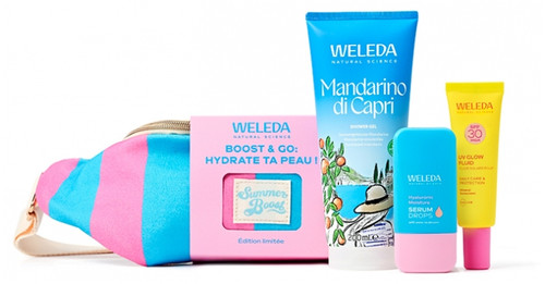 Weleda Summer Boost & Go: Hydrate your Skin and get a Free Fanny Pack