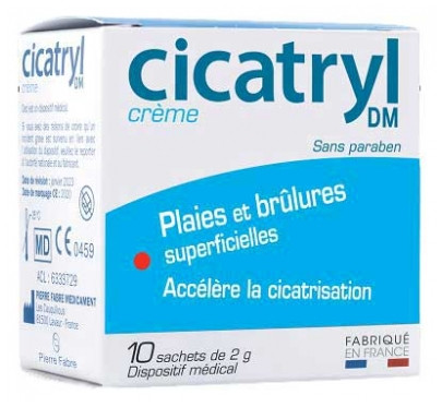 Pierre Fabre Health Care Cicatryl DM Wounds and Abrasions Cream 10 Sachets