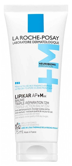 La Roche-Posay Lipikar AP+ Max Baume Triple-Réparation 72H 75 ml