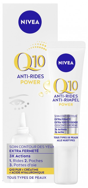 Nivea Q10 Anti-Wrinkle Power Eye Contour Care Extra Firming 3 Actions 15 ml