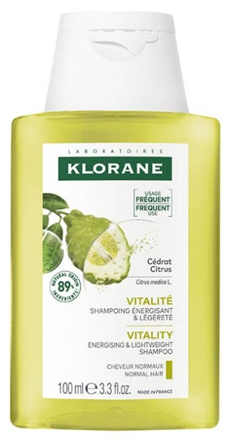 Klorane Lightness - Normal to Oily Hair Citron Shampoo 100 ml