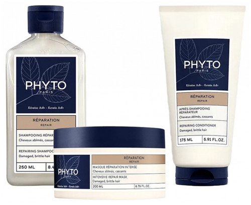 Phyto Repairing Routine for Damaged and Brittle Hair