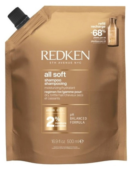 Redken All Soft Moisturizing Shampoo Refill 500 ml