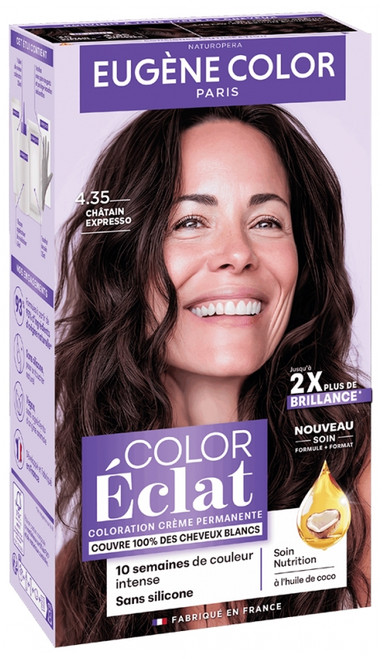 Eugène Color Color & Eclat - Les Naturelles Very Long Lasting Permanent Color - Hair Colour: 4.35 Espresso Brown