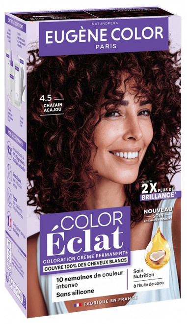 Eugène Color Color & Eclat - Les Naturelles Very Long Lasting Permanent Color - Hair Colour: 4.5 Mahogany chestnut