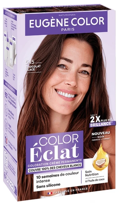 Eugène Color Color & Eclat - Les Naturelles Very Long Lasting Permanent Color - Hair Colour: 5.15 Glazed Chocolate