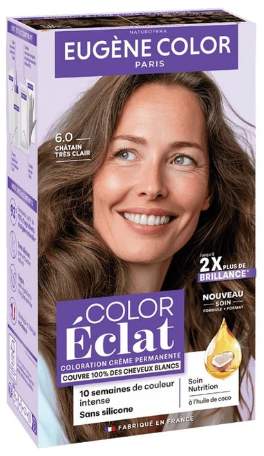 Eugène Color Color & Eclat - Les Naturelles Very Long Lasting Permanent Color - Hair Colour: 6.0 Very Light Brown