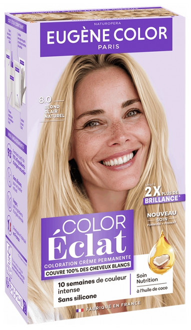 Eugène Color Color & Eclat - Les Naturelles Very Long Lasting Permanent Color - Hair Colour: 8.0 Light Natural Blonde