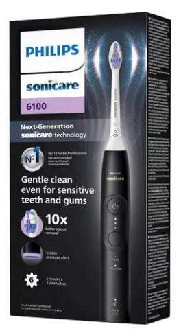Philips Sonicare 6100 HX7401/01 Black Electric Toothbrush