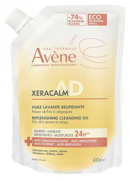 Avène XeraCalm AD Relipidizing Cleansing Oil Eco-Refill 400 ml